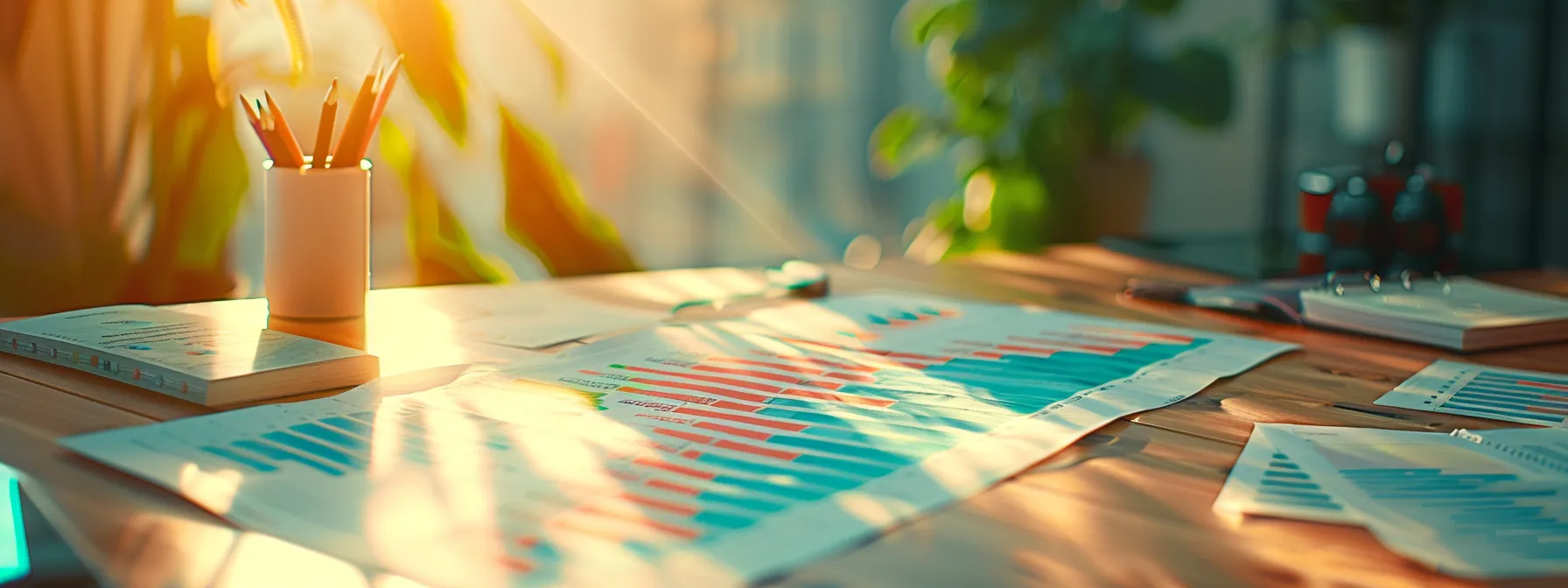 a diverse selection of financial products laid out on a table, with charts and graphs showing comparisons between indexed universal life insurance (iul) and other investment options.
